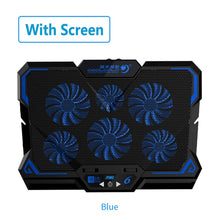 Load image into Gallery viewer, COOLCOLD 17inch Gaming Laptop Cooler Six Fan Led Screen Two USB Port 2600RPM Laptop Cooling Pad Notebook Stand for Laptop